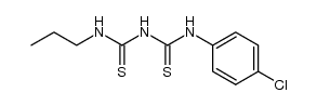 1-(4-chloro-phenyl)-5-propyl-dithiobiuret结构式
