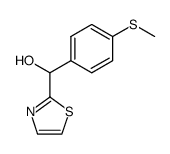 (4-Methylsulfanyl-phenyl)-thiazol-2-yl-methanol结构式