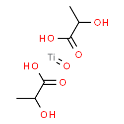 bis(lactato)oxotitanium Structure