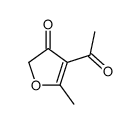 4-acetyl-5-methylfuran-3-one Structure