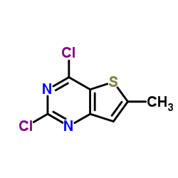 2,4-Dichloro-6-methylthieno[3,2-d]pyrimidine structure
