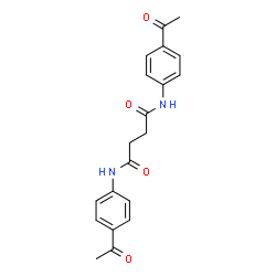 N,N'-Bis(4-acetylphenyl)succinamide结构式