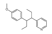 3-[4-(4-methoxyphenyl)hexan-3-yl]pyridine结构式
