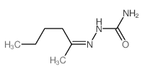 2-Hexanone, semicarbazone structure