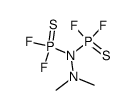 1,1-Bis(difluorophosphinothioyl)-2,2-dimethylhydrazine结构式