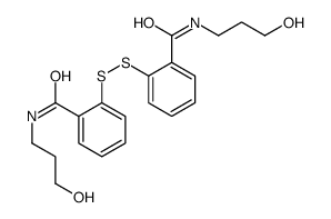 N-(3-hydroxypropyl)-2-[[2-(3-hydroxypropylcarbamoyl)phenyl]disulfanyl]benzamide Structure