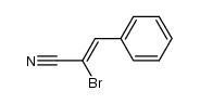 2-bromo-3-phenyl-2-propenenitrile结构式