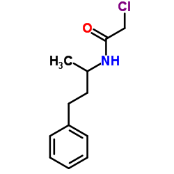 2-CHLORO-N-(1-METHYL-3-PHENYL-PROPYL)-ACETAMIDE结构式