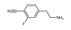 4-(2-AMINOETHYL)-2-FLUOROBENZONITRILE结构式