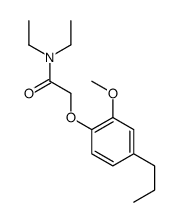 N,N-diethyl-2-(2-methoxy-4-propylphenoxy)acetamide Structure