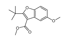 METHYL 2-(TERT-BUTYL)-5-METHOXYBENZOFURAN-3-CARBOXYLATE结构式