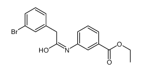 ethyl 3-[[2-(3-bromophenyl)acetyl]amino]benzoate结构式