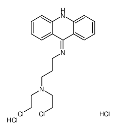 N-acridin-9-yl-N',N'-bis(2-chloroethyl)propane-1,3-diamine,dihydrochloride结构式