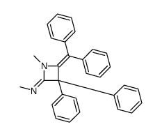 N-[4-(Diphenylmethylene)-1-methyl-3,3-diphenylazetidin-2-ylidene]methanamine Structure
