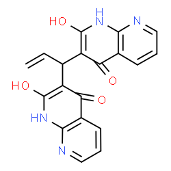 1,8-Naphthyridin-2(1H)-one,3,3-(2-propenylidene)bis[4-hydroxy-(9CI) picture