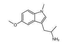 1-(5-methoxy-1-methyl-1H-indol-3-yl)propan-2-amine结构式