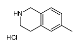 6-Methyl-1,2,3,4-tetrahydroisoquinoline hydrochloride Structure
