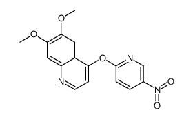 6,7-二甲氧基-4-(5-硝基-吡啶-2-基氧基)-喹啉结构式