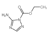 ethyl 5-amino-1,2,4-triazole-1-carboxylate structure