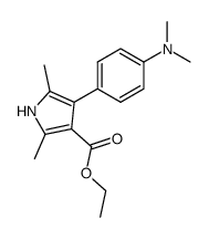 4-(4-Dimethylaminophenyl)-2,5-dimethyl-3-pyrrolcarbonsaeure-ethylester Structure