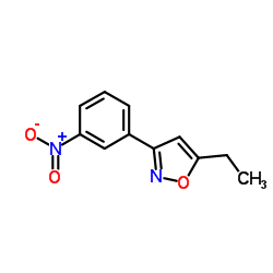 5-Ethyl-3-(3-nitrophenyl)-1,2-oxazole结构式