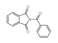 Phthalimide, N-benzoyl- structure