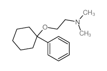 N,N-dimethyl-2-(1-phenylcyclohexyl)oxy-ethanamine结构式