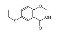 5-(ethylthio)-o-anisic acid Structure