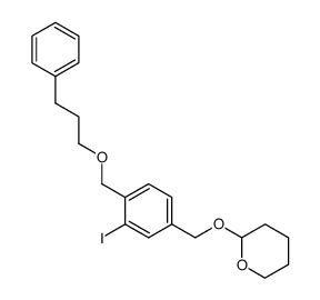 2-[3-iodo-4-(3-phenylpropoxymethyl)benzyloxy]tetrahydropyran结构式