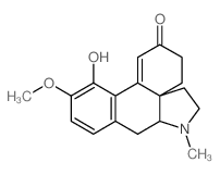 Dibenz[d,f]indol-2(5H)-one,3,4,6,7,7a,8- hexahydro-12-hydroxy-11-methoxy-7- methyl-,(4aS,7aR)- structure