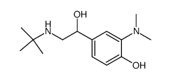 α-(t-butylaminomethyl)-4-hydroxy-3-dimethylaminobenzyl alcohol结构式