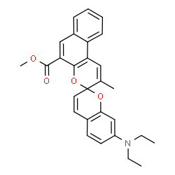 methyl 7-(diethylamino)-2'-methylspiro[2H-1-benzopyran-2,3'-[3H]naphtho[2,1-b]pyran]-5'-carboxylate picture