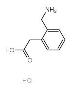 2-(AMINOMETHYL)PHENYLACETIC ACID HYDROCHLORIDE structure