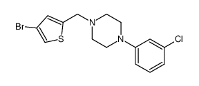 1-[(4-bromothiophen-2-yl)methyl]-4-(3-chlorophenyl)piperazine Structure