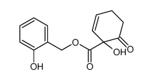 (2-hydroxyphenyl)methyl 1-hydroxy-6-oxocyclohex-2-ene-1-carboxylate Structure