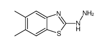 2(3H)-Benzothiazolone,5,6-dimethyl-,hydrazone(9CI) structure