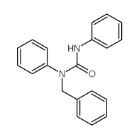 Urea,N,N'-diphenyl-N'-(phenylmethyl)-结构式