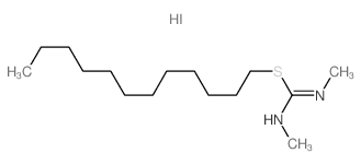 1-dodecylsulfanyl-N,N-dimethyl-methanimidamide structure