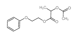 2-phenoxyethyl 2-acetyloxypropanoate Structure