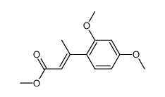 3-(2,4-dimethoxy-phenyl)-crotonic acid methyl ester结构式