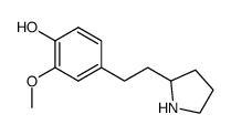 2-methoxy-4-(2-(pyrrolidin-2-yl)ethyl)phenol Structure