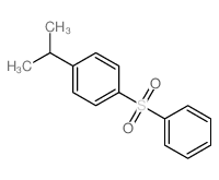 Benzene,1-(1-methylethyl)-4-(phenylsulfonyl)-结构式