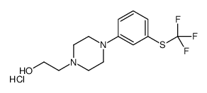 2-[4-[3-(trifluoromethylsulfanyl)phenyl]piperazin-1-yl]ethanol,hydrochloride结构式