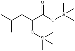 4-Methyl-2-[(trimethylsilyl)oxy]pentanoic acid trimethylsilyl ester structure