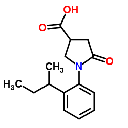 1-(2-SEC-BUTYL-PHENYL)-5-OXO-PYRROLIDINE-3-CARBOXYLIC ACID structure