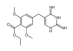 4-[(2,4-Diaminopyrimidine-5-yl)methyl]-2,6-dimethoxybenzoic acid ethyl ester结构式