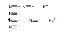 dipotassium hexakis(cyano-C)ruthenate Structure