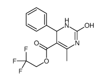 2,2,2-trifluoroethyl 6-methyl-2-oxo-4-phenyl-3,4-dihydro-1H-pyrimidine-5-carboxylate Structure