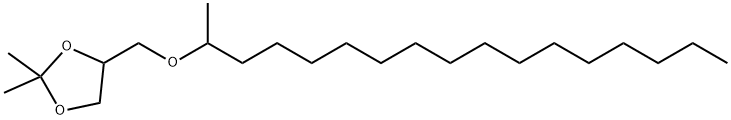 2,2-Dimethyl-4-[[(1-methylhexadecyl)oxy]methyl]-1,3-dioxolane结构式