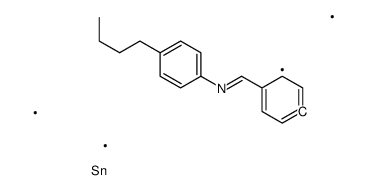N-(4-butylphenyl)-1-(4-trimethylstannylphenyl)methanimine结构式
